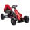 Homcom Go Kart Coche Eléctrico para Niños de 3 a 8 Años 100x58x58,5cm Rojo