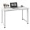 Homcom Mesa De Escritorio Moderna Con Marco De Acero 120x60x76 Cm Blanco
