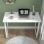 Homcom Mesa De Escritorio Moderna Con Marco De Acero 120x60x76 Cm Blanco