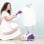 Homcom Plancha Vertical con Temperatura Ajustable en 11 Niveles 2L 1950W Morado