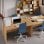 Briebe Bri-14117 Mesa de Oficina 76x155x68cm Zenith Roble Gold