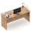 Briebe Bri-14117 Mesa de Oficina 76x155x68cm Zenith Roble Gold