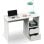 Briebe Bri-1005 Bureau d'ordinateur avec tiroirs 76x115x50cm Blanc