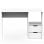 Briebe Bri-1005 Bureau d'ordinateur avec tiroirs 76x115x50cm Blanc
