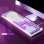 Kinsi K500 Teclado USB RGB Gaming Morado Qwerty USA