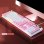 Kinsi K500 Teclado USB RGB Gaming Rosa Qwerty USA