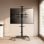 Aisens Soporte de Suelo ECO con Ruedas y Manivela DVD/Cámara para Monitor/TV 50Kg de 37-70" Negro