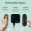 Igloohome Retrofit Lock Cerradura de Puerta Inteligente Negra