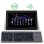 Kinsi B03 Teclado Bluetooth Tríptico Plegable Delgado Negro Qwerty USA