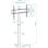 Tooq Mirage Soporte de Suelo con Regulación de Altura para Pantallas 37-70"