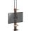 Kimex Supporto da Pavimento a Soffitto con Altezza Regolabile 200-260 Cm per Schermi 32-65" Max 40Kg