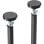 Kimex Supporto da Pavimento a Soffitto con Altezza Regolabile 200-260 Cm per Schermi 32-65" Max 40Kg