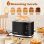 Aigostar Tostador de Dos Rebanadas 800W Negro