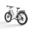 Shengmilo MX06 Bicicleta Eléctrica para Mujer 500W 48V/17.5Ah Autonomía 60Km Fat Wheel 20"x3" Blanca