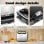 Aigostar Sandwichera para 2 Sandwiches con Revestimiento Antiadherente 750W Negro