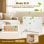 Aigostar Radiador Electrico de Bajo Consumo 3 Modos Conexión Wi-Fi 2000W Blanco