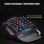 Kinsi G92 Teclado Monomanual de 35 Teclas con Reposamanos