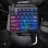 Kinsi G92 Teclado Monomanual de 35 Teclas con Reposamanos