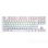 Kinsi K550 Teclado de 87 Teclas Flotantes con Iluminación Ajustable Blanco Qwerty USA