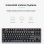 Kinsi K550 Teclado de 87 Teclas Flotantes con Iluminación Ajustable Blanco Qwerty USA