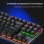 Kinsi K550 Teclado de 87 Teclas Flotantes con Iluminación Ajustable Blanco Qwerty USA