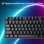 Kinsi K550 Teclado de 87 Teclas Flotantes con Iluminación Ajustable Negro Qwerty USA