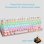 Kinsi K550 Teclado Gaming Punk Eje Transparente con Iluminación de Caracteres Negro Qwerty USA