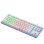Kinsi K550 Teclado Gaming Punk Eje Transparente con Iluminación de Caracteres Blanco Qwerty USA