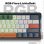Kinsi K610 Teclado Gaming de 61 Teclas Programables Naranja Qwerty USA