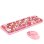 Kinsi Sweet Teclado Inalámbrico 104 Teclas con Botones Redondos más Ratón Incluido Rosa Qwerty USA