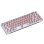 Kinsi T40 Teclado Mecánico Gaming con 68 Teclas Transparentes Rojo Qwerty USA