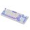 Kinsi K94 Teclado Retro con Efecto de Luz Mixta Azul Qwerty USA