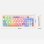 Kinsi K94 Teclado Retro con Efecto de Luz Mixta Azul Qwerty USA