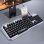 Kinsi T16 Teclado Gaming de 104 Teclas Metal Retroiluminadas Negro Qwerty USA