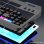 Kinsi KM520 Teclado Gaming de 104 Teclas y Panel Metálico Negro más Ratón Incluido Qwerty USA