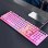 Kinsi T80 Teclado Gaming de 104 Teclas Retro Punk Rosa Qwerty USA