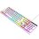 Kinsi T80 Teclado Gaming de 104 Teclas Retro Punk Blanco Qwerty USA
