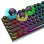 Kinsi T80 Teclado Gaming de 104 Teclas Retro Punk Negro Qwerty USA