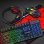 Kinsi TF800 Pack Gaming Teclado + Ratón + Auriculares + Alfombrilla Qwerty USA