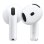 Auriculaires Apple AirPods 4 sans fil Bluetooth pour musique, appels et sport, IP54, blanc