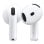 Auriculaires Apple AirPods 4 sans fil Bluetooth 5.3 True Wireless, audio spatial, IP54, blanc