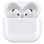 Auriculaires Apple AirPods 4 sans fil Bluetooth pour musique, appels et sport, IP54, blanc