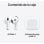 Auriculaires Apple AirPods 4 sans fil Bluetooth pour musique, appels et sport, IP54, blanc