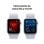 Apple Watch SE GPS NFC 40mm OLED Aluminium Argent Bracelet Sport Bleu S/M Résistant à l'eau 50m