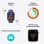 Apple Watch SE GPS 40mm Caja de Aluminio Blanco Estrella con Correa Deportiva Blanco Estrella S/M