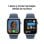 Apple Watch SE GPS NFC 44mm OLED Silber Blau S/M Wasserdicht Herzfrequenz Schlafmonitor SOS