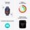 Apple Watch SE GPS + Cellular Boîtier en aluminium argenté de 40 mm avec bracelet sport en denim - S/M