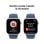 Apple Watch Series 10 GPS 42mm OLED Aluminium Argent Bracelet Bleu M/L IP6X Pulsomètre SpO2