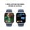 Apple Watch Series 10 GPS 42mm OLED Aluminium Argent Bracelet Bleu M/L IP6X Pulsomètre SpO2