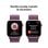 Apple Watch Series 10 GPS 42mm OLED Roségold Lila Textilarmband Always-On Wasserdicht IP6X